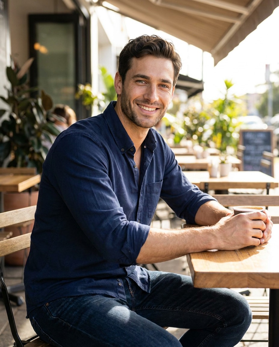 David AI generated Dating lifestyle headshot