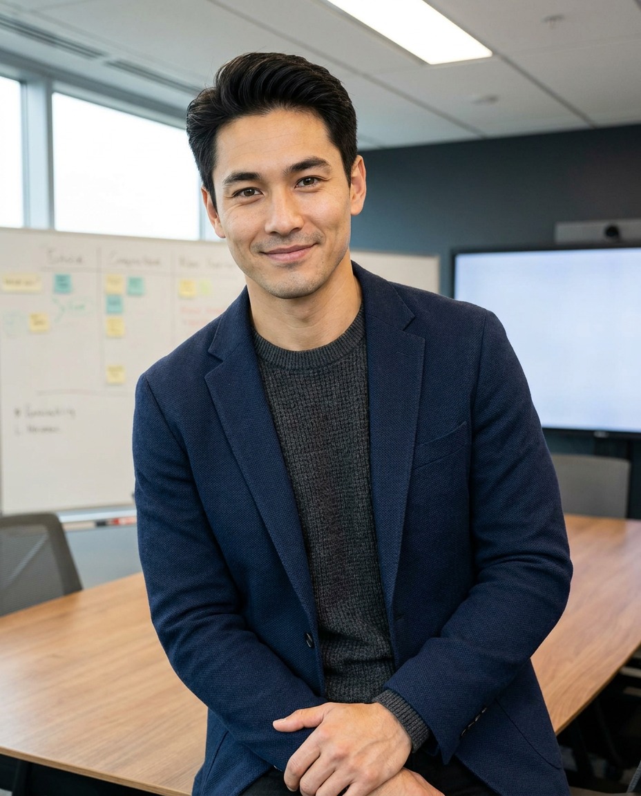 Ben AI generated Startup founder headshot